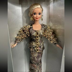 Dior Gold and Brown Spiked Accessory